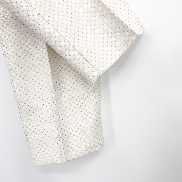 Anthro Cartonnier Charlie Cropped Textured Polka Dot Trousers in Cream Size‎ 0 - Picture 8 of 10